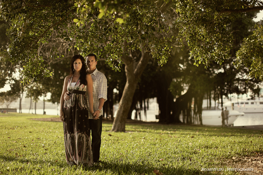 under the tree