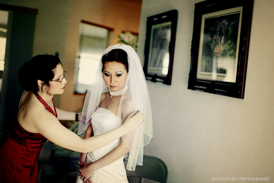 bride preparing
