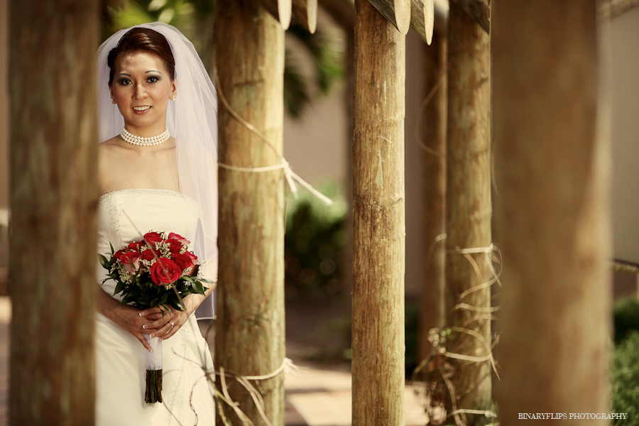 bride and boquet