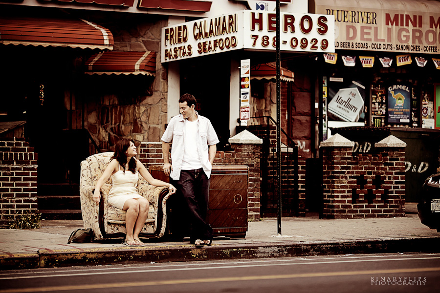 Nicole & Roberto's engagement Binaryflips photography new york