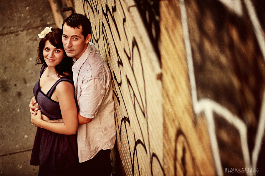 Nicole & Roberto's engagement binaryflips photography new york