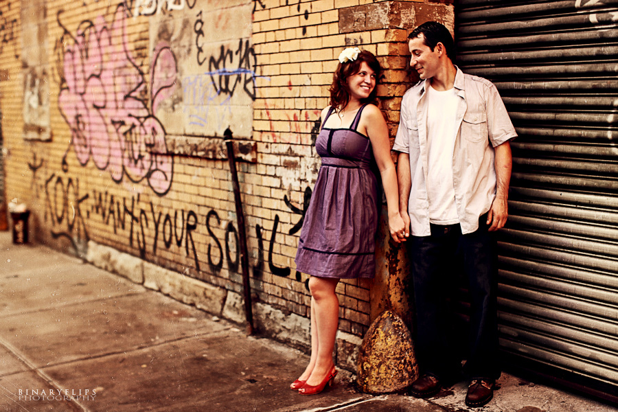 Nicole & Roberto's engagement binaryflips photography new york