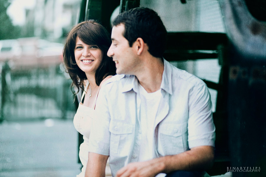 Nicole & Roberto's engagement binaryflips photography new york