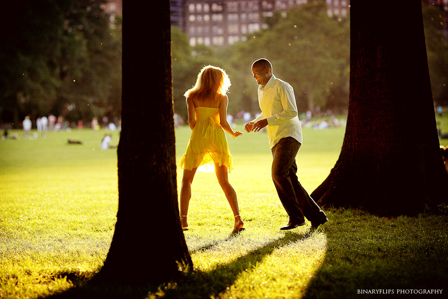 melanie & chris new york engagement