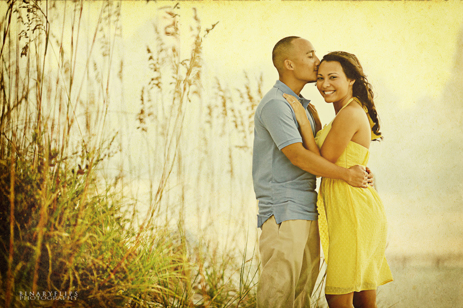 Andrea & Jerome Engagement Orlando Weddings SandPearl Beach