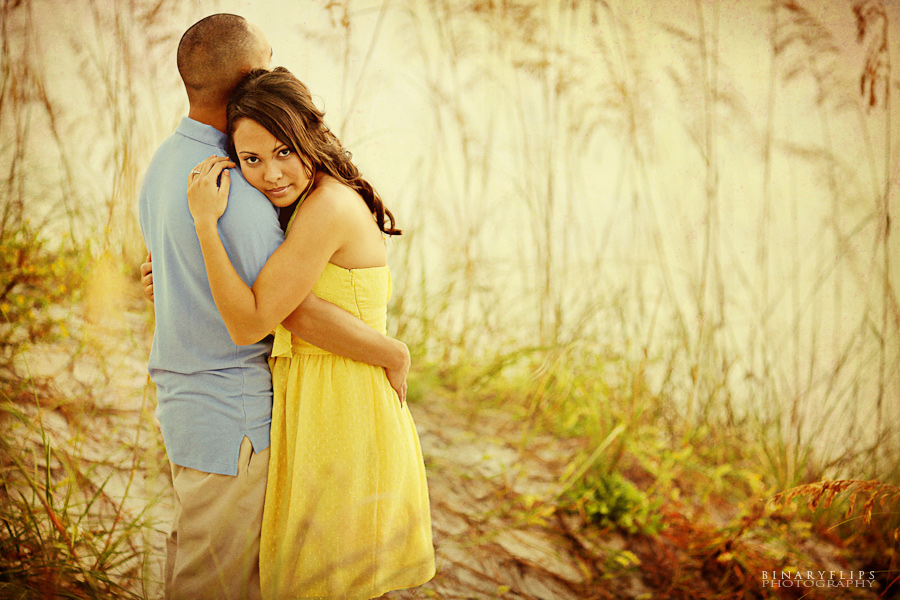 Andrea & Jerome Engagement Orlando Weddings SandPearl Beach