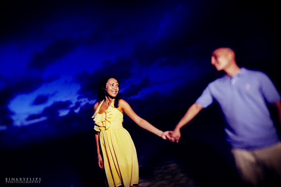 Andrea & Jerome Engagement Orlando Weddings SandPearl Beach